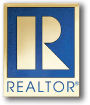 realtor pin gold and blue transparent